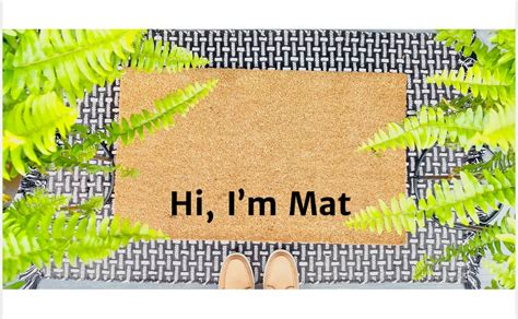 Hi I M Mat Doormat Funny Welcome Mat Closing Gift New Home Gift No