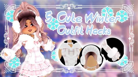 Cute Winter Outfit Hacks For Your Glitterfrost Outfits Roblox