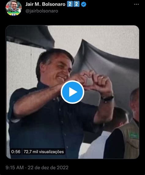 Agora Presidente Bolsonaro Posta V Deo Emocionante Em Suas Redes