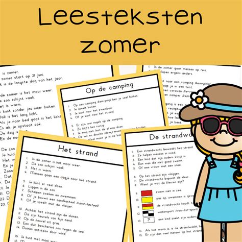 Teksten Thema Zomer Klas Van Juf Linda