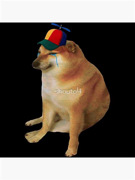 "crying dog meme" Poster by shouto4 | Redbubble