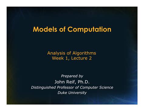 Models of Computation (RAM) - DocsLib