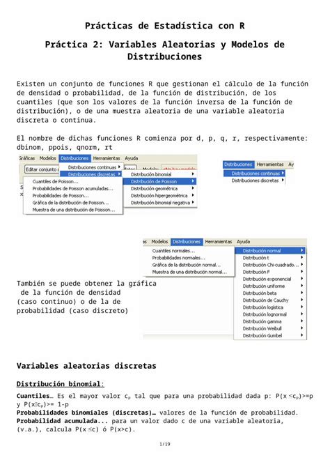 DOC Prácticas de Estadística con R Web viewEl nombre de dichas