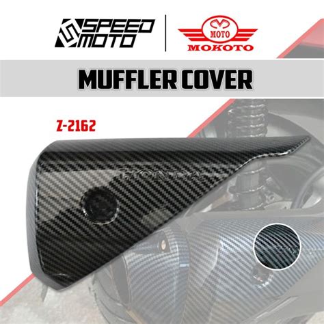 Pcx Muffler Cover Z Carbon Exhaust Heat Guard Cover Garnish