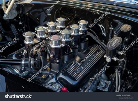 Engine Black Retro Chevrolet Bel Air Stock Photo 2208941111 | Shutterstock