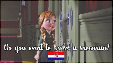 Dvd Quality Frozen Do You Want To Build A Snowman Croatian Youtube