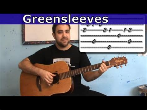 Tutorial Greensleeves Fingerstyle Guitar Lesson W Tab Youtube