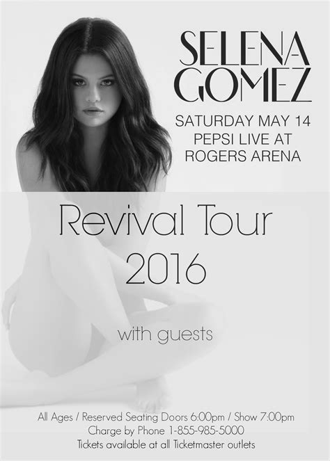 Selena Gomez Revival Tour With Guests Rogers Arena Vancouver