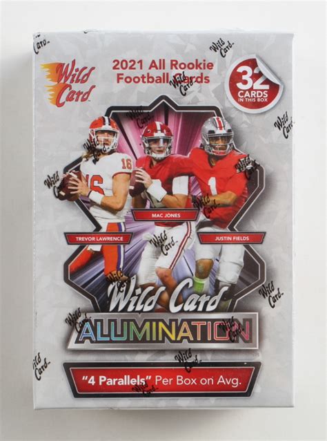 2021 Wild Card Alumination Football Blaster Box With 32 Cards