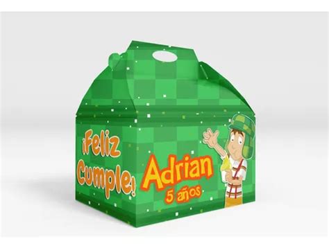 80 Caja Dulcera Bolo Aguinaldo Box Lunch El Chavo Envío gratis