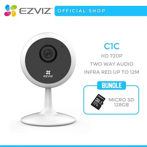 Ezviz C1C 720P Micro Bundle 128GB - กล้องวงจรปิดอัจฉริยะ IP วิสัยทัศน์ ...