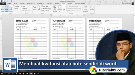 Template Kwitansi Word – bonus