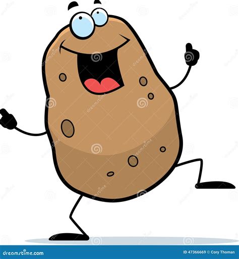 Cartoon Potato Dancing Stock Vector Illustration Of Graphic 47366669