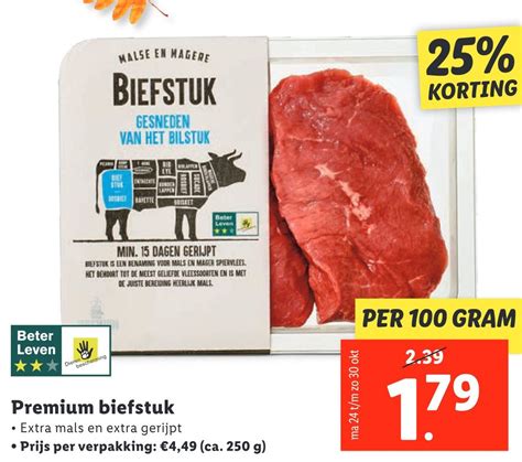 Premium Biefstuk Aanbieding Bij Lidl