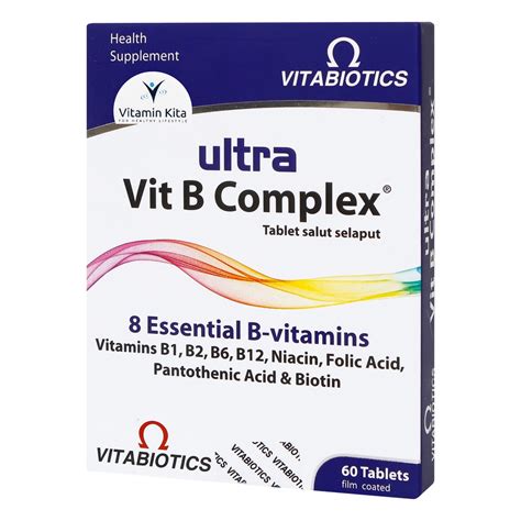 Jual Vitabiotics Ultra Vitamin B Complex 1 Box Isi 60 Untuk Kesehatan