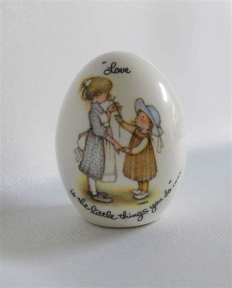 Holly Hobbie Egg Porcelain Love Is The By Raindropvintageshop 5 00 Holly Hobbie Hobby