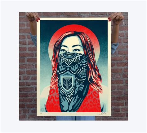 Affiche Signée Just Future Rising Shepard Fairey Obey Etsy