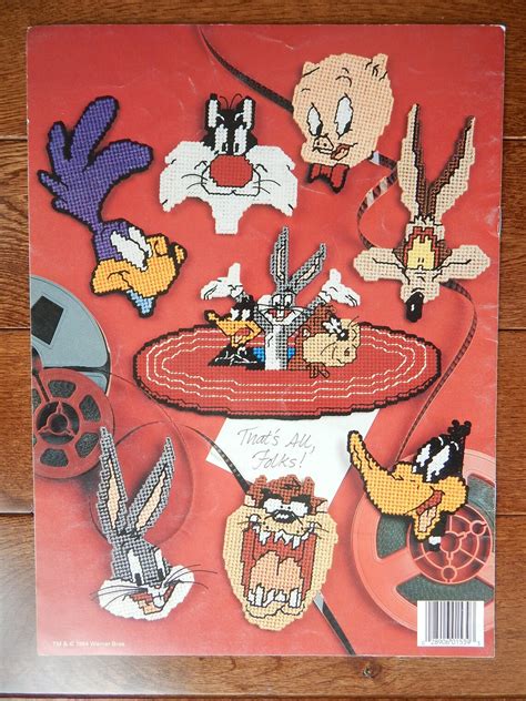 Vintage Looney Tunes Magnets Plastic Canvas Pattern Book Etsy