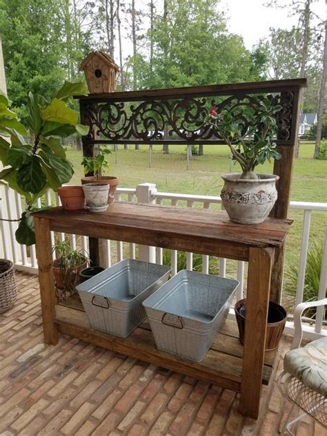 24 Garden Potting Bench Ideas That Inspire In 2024 Houszed