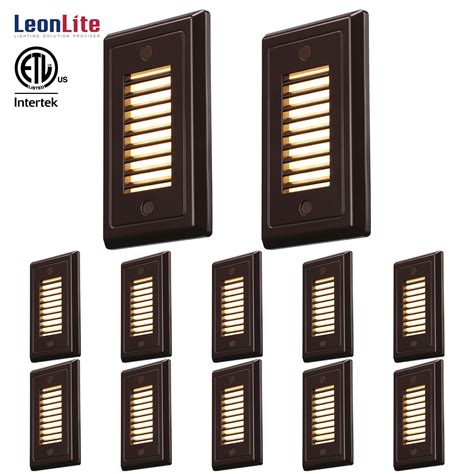 Leonlite Pack V Dimmable Led Step Lights Ip Waterproof Indoor