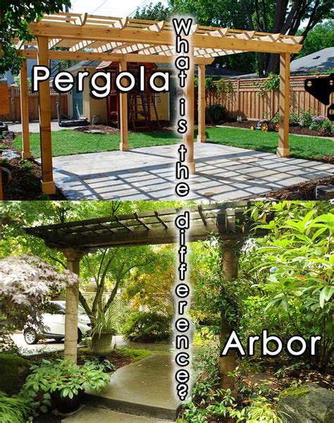 What S The Difference Between A Pergola And An Arbor Pergola Garden