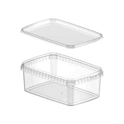 Ml Rectangular Tamper Evident Tub With Lid X Mm Pack Store