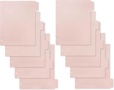 Amazon Koqye Binder Index Dividers Pink Plastic Dividers For