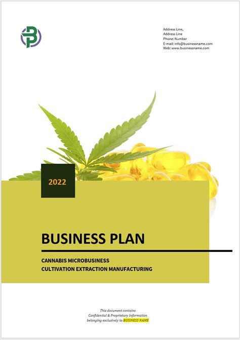 Cannabis Business Plan Template