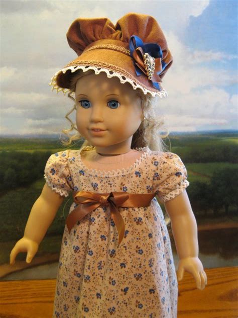 Regency Gown For Caroline Abbott 1812 American Girl Doll 18in Ebay