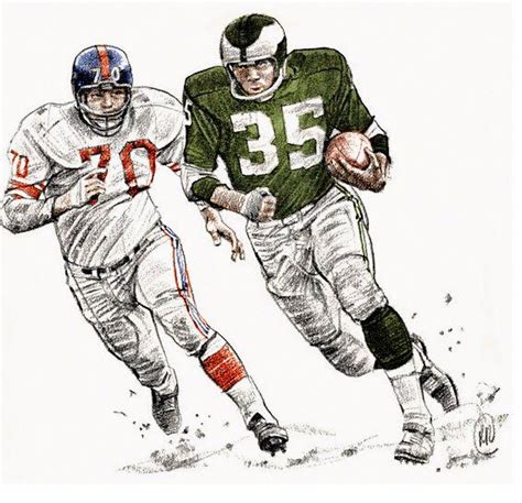 Pin By Rick On Nfl Art Football Art Sports Art Vintage Football