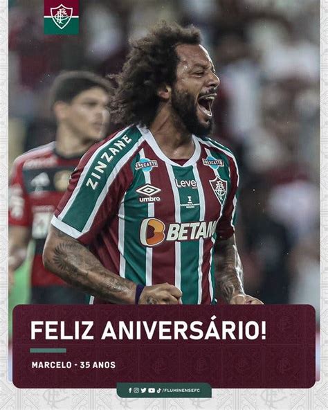 Aniversariante do dia craque Marcelo é parabenizado nas redes do