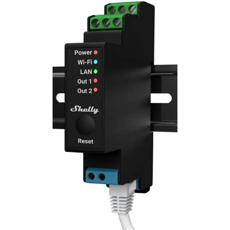 Shelly PRO 2 Relais Bipolaires Tableau Rail DIN WIFI France Domotique