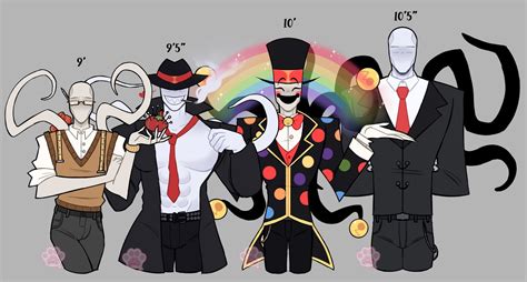 Slender Brothers Height Chart Creepypasta Cute Cute Drawings Fandom