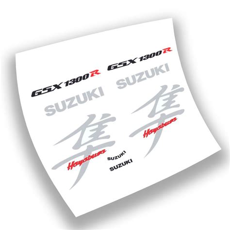 Adesivi Per Moto Suzuki Hayabusa R Anno Nero Star Sam