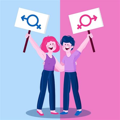 Illustration Of Gender Equality Concept Free Vector