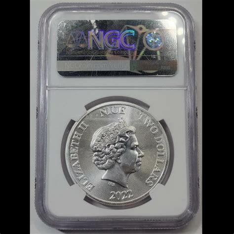 Niue Oz Silver Ngc Ms Ram Of Calvary Truth Coin Series