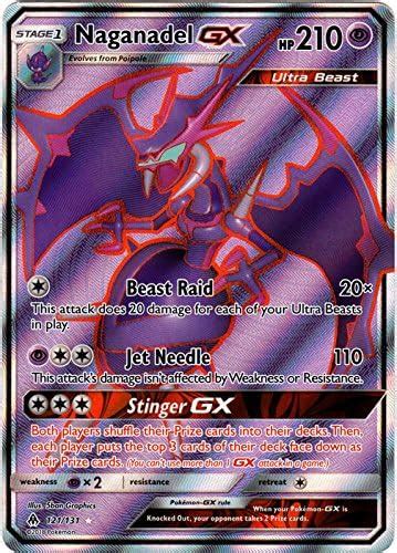 Naganadel GX 121 131 Full Art Ultra Rare Forbidden Light Amazon