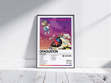 Kanye West Graduation Custom Album Cover Poster Wall Art Print A5 A4 A3 A2 Etsy