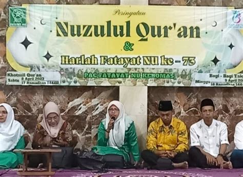 Khotmil Qur An Dan Bagi Bagi Takjil Jadi Cara Pac Fatayat Nu Kebomas