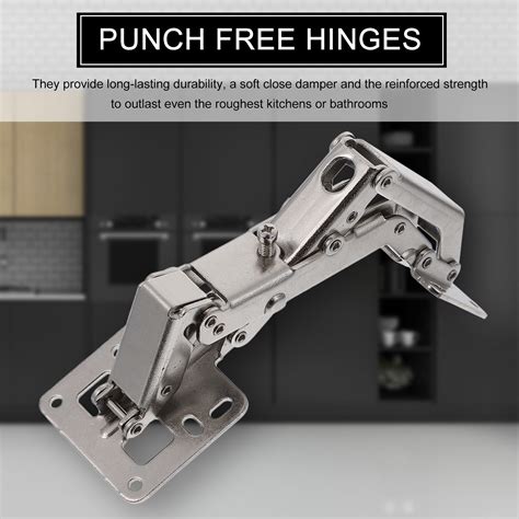 2pcs 170 Degree Punch Free Frameless Concealed Hyd Grandado