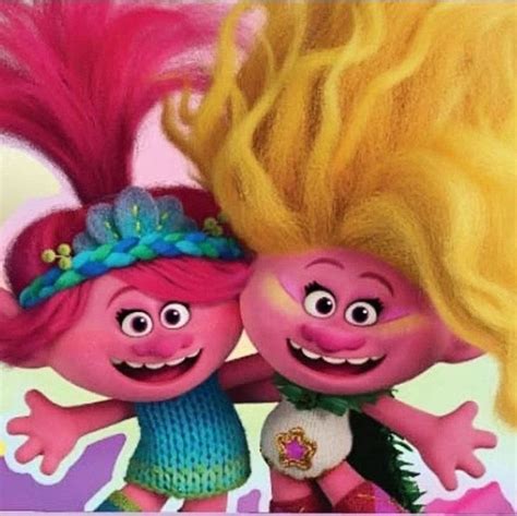 POPPY AND VIVA Troll Dreamworks Trolls Poppy Poppy And Branch