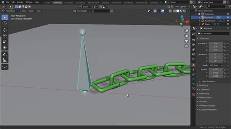 Animate Chain Rope Or String With Bones In Blender Blendernation