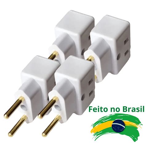 Adaptador De Tomada Pino Sa Das Benjamim Plug T Adaptador Tomada