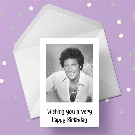 Tom Jones Birthday Card 02 The Caker Online