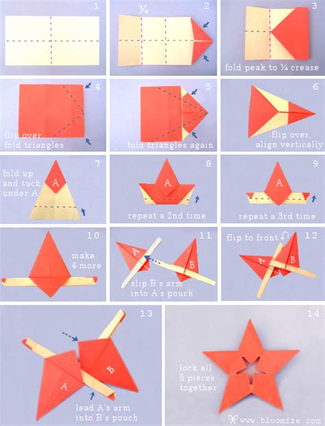 Origami Star Tutorial | Basteln weihnachten sterne papier ...