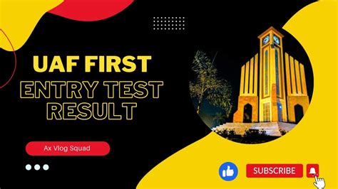 Uaf First Entry Test Result Uaf Entry Test Youtube