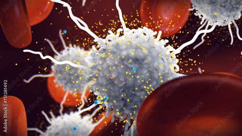 Macrophage Releasing Cytokines As A Part Of The Body Immune Response To
