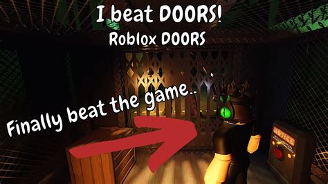 I Beat Doors Roblox Doors 👁️ Youtube