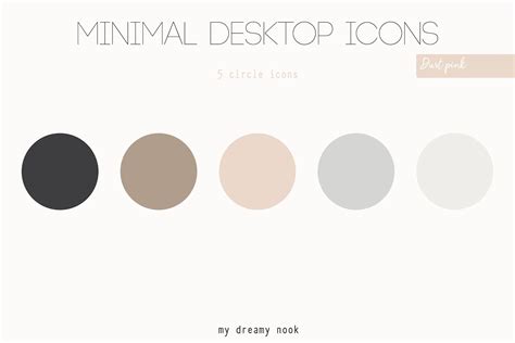 Neutral Desktop Icons Minimal MAC Folder Icons Windows - Etsy