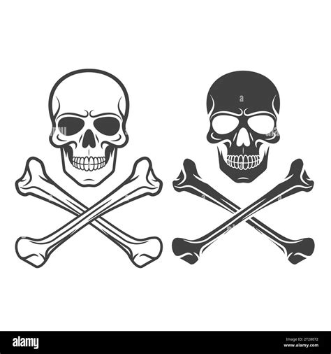 Girl Skull And Crossbones Vector